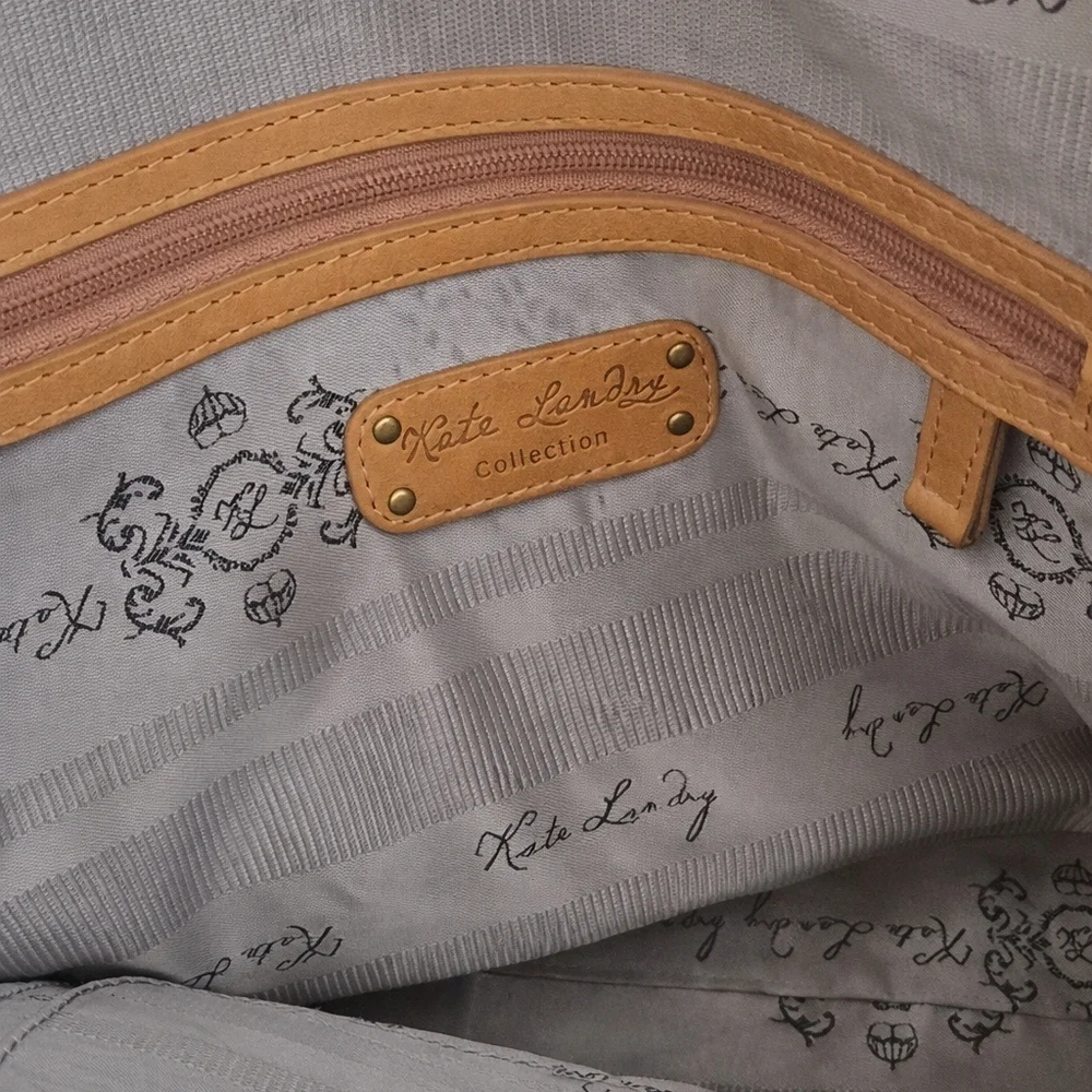 KATE LANDRY Stunning Leather Shoulder Bag. - Picture 5 of 5